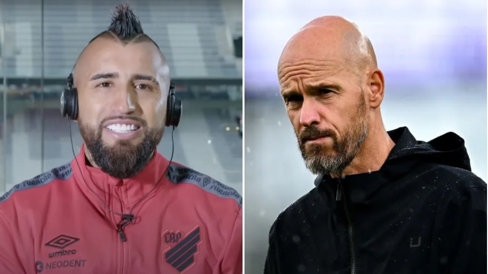 Arturo Vidal criticou Erik Ten Hag por causa de Cristiano Ronaldo e manda bicada aos… carecas