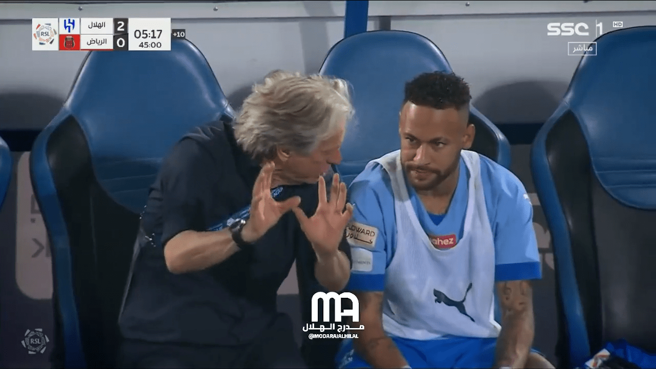 Neymar pediu a demissão de Jorge Jesus à direção do Al-Hilal