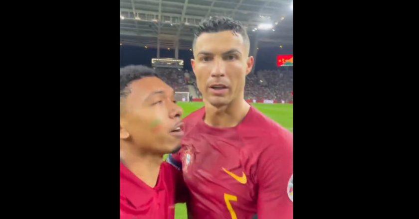 Adepto que invadiu o Estádio do Dragão para estar com Cristiano Ronaldo, filmou tudo (VÍDEO)