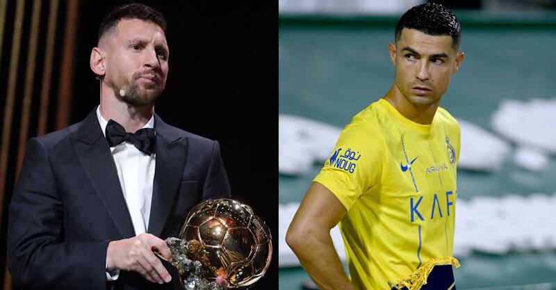 Mensagem surpreendente de Messi para Ronaldo após conquistar a sua 8ª Bola de Ouro!