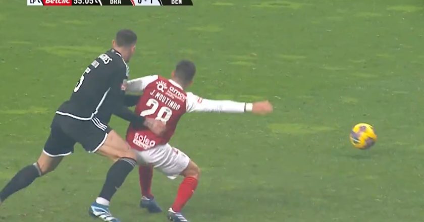 Braga ficou a pedir vermelho para Morato após este lance (VÍDEO)