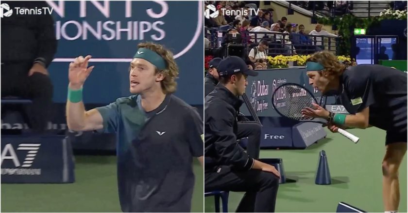 “Idiota de m****”: Tenista Andrey Rublev desqualificado após insultar juiz de linha