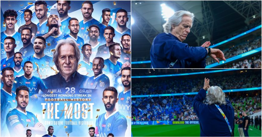 Jorge Jesus entrou para o Guinness Book após conseguir 28 vitórias consecutivas