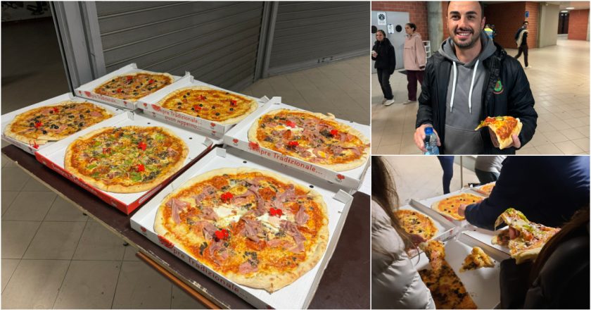 Paços de Ferreira ofereceu pizza aos adeptos que fizeram mais de 150 quilómetros para apoiar a equipa