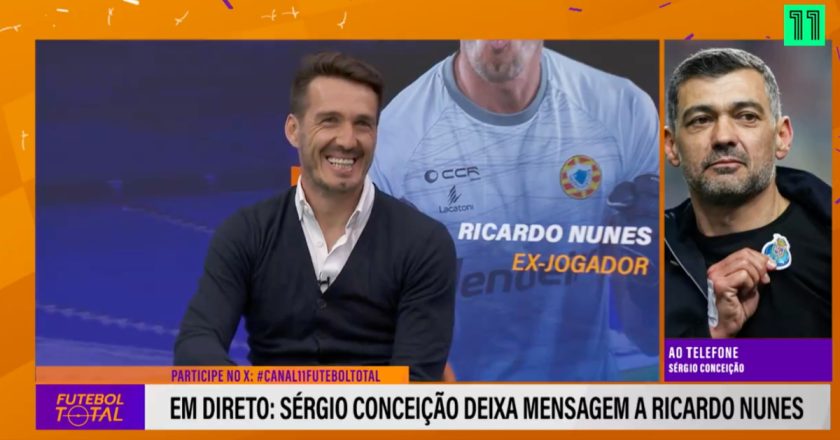 Sérgio Conceição entra em direto para elogiar ex-guarda-redes Ricardo Nunes
