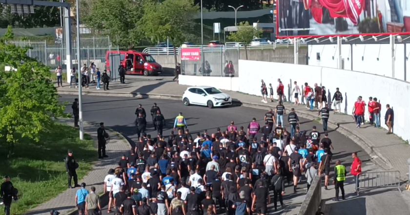 Adeptos do Marselha já chegaram ao Estádio da Luz e desentenderam-se com a polícia