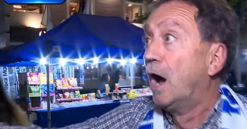 Adepto do Real Madrid torna-se viral pelos piores motivos para ele! (VÍDEO)
