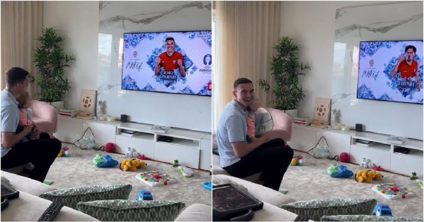 João Palhinha foi convocado para o Euro2024 e a reação do filho bebé torna-se viral