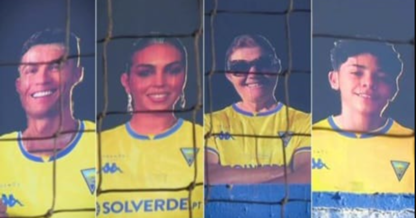 Estoril partilhou imagens de CR7 e família com as suas cores e a polémica instalou-se (VÍDEO)