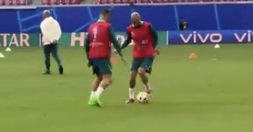 Pepe tentou fintar Cristiano Ronaldo e este foi o resultado… (VÍDEO)