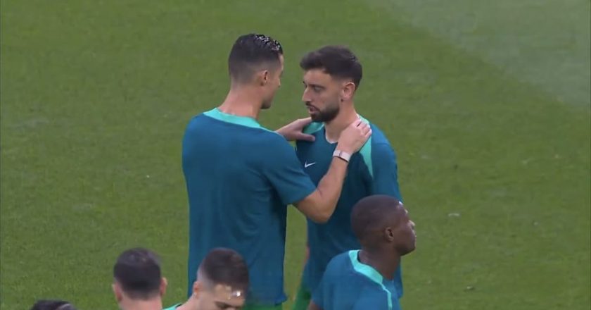 Ronaldo e Bruno Fernandes chateados? Imagens dão que falar! (VÍDEO)