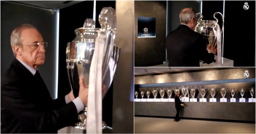 A impressionante coleção de taças da Liga dos Campeões que o Real Madrid tem no seu museu