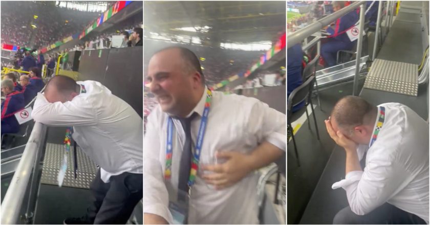 Jornalista georgiano foi às lágrimas após o 1º golo da história do seu país numa grande competição