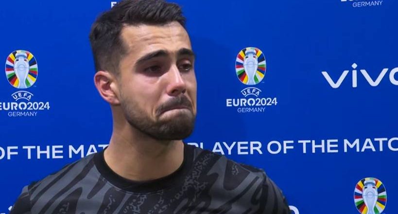 Diogo Costa desabou em lágrimas durante a flash-interview (VÍDEO)