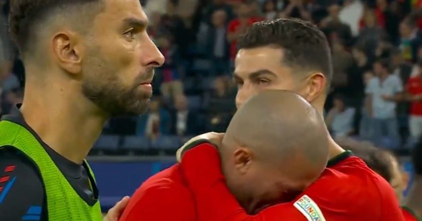 O momento em que Pepe chorou nos braços de Cristiano Ronaldo (VÍDEO)