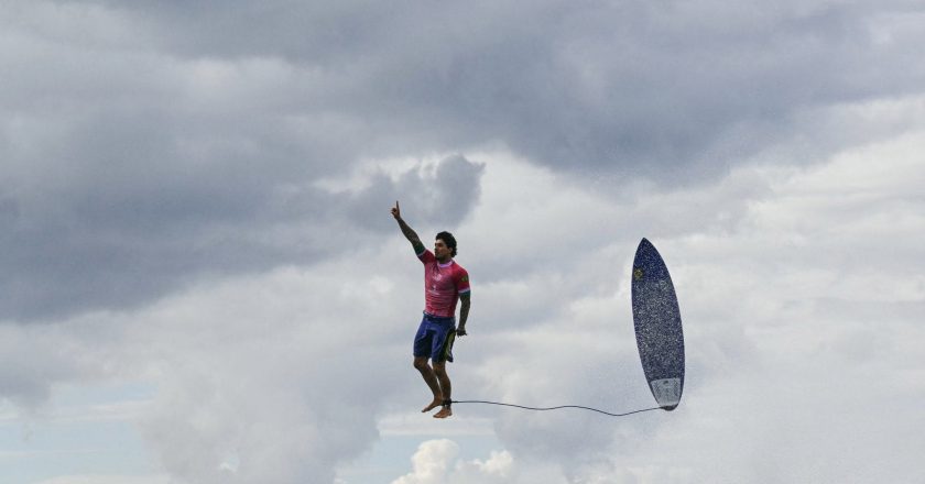 A fotografia de Gabriel Medina nos Jogos Olímpicos que está a correr mundo