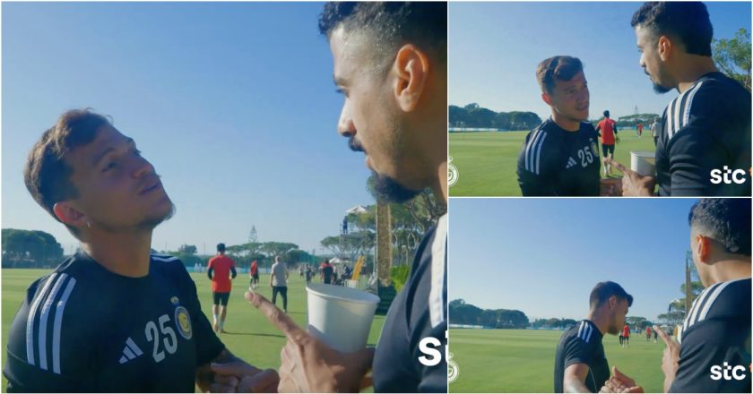 Jogador árabe tenta ensinar Otávio a falar árabe e o resultado é no mínimo hilariante