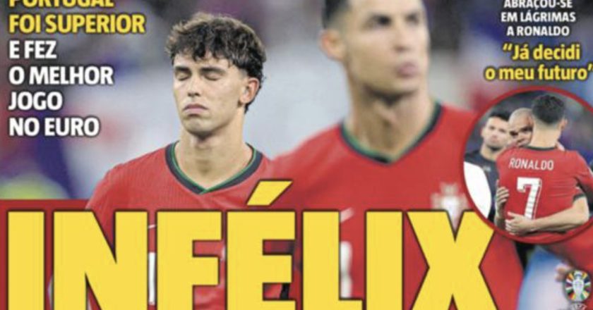 As capas dos jornais após eliminação do Euro 2024
