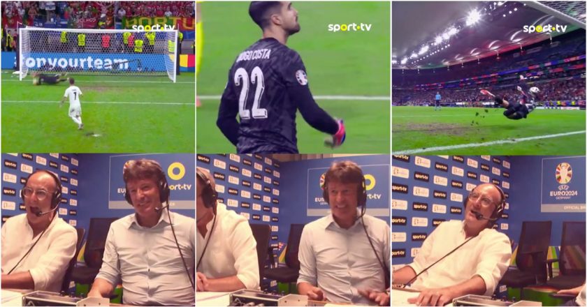 Sport TV divulga vídeo do relato no estúdio durante os penáltis
