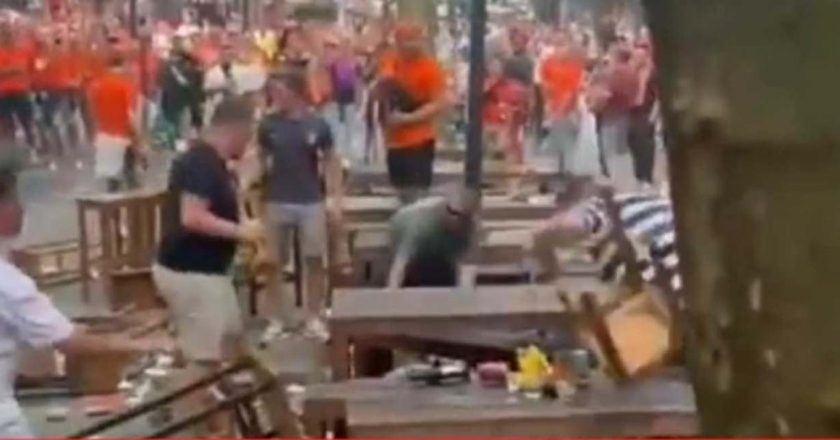 Euro 2024: Adeptos ingleses e holandeses em grande confronto (VÍDEO)