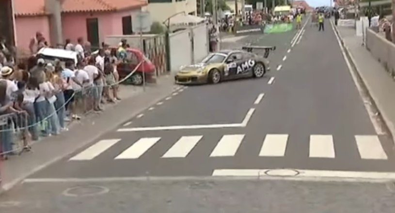 Carro despistou-se e atingiu espectadores durante o rali da Madeira