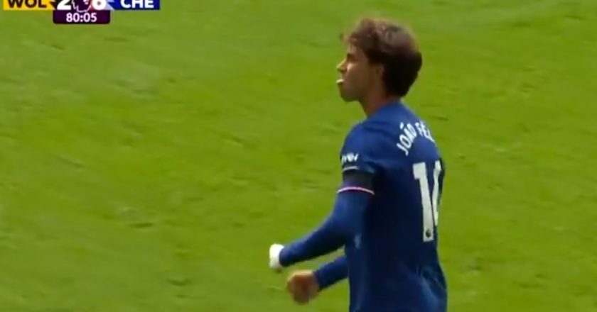 Festejo de João Félix na estreia pelo Chelsea dá que falar e já existem teorias (VÍDEO)