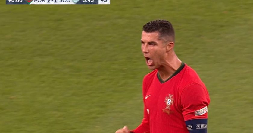 Mal o jogo terminou, Cristiano Ronaldo fez isto … (VÍDEO)