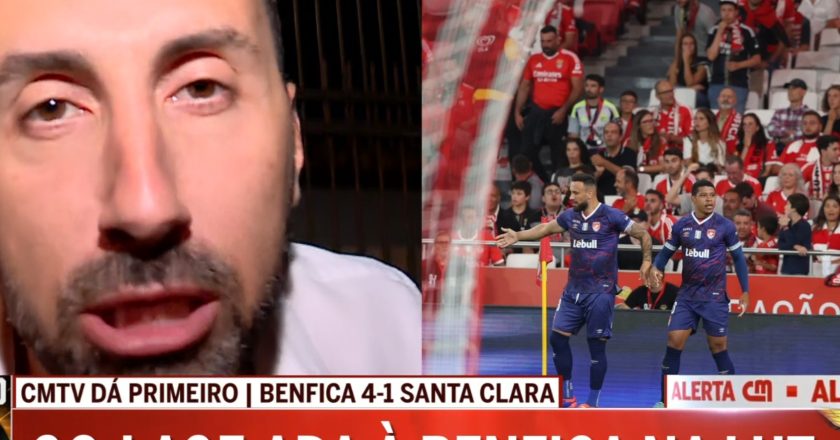 O recado de um adepto do Benfica após goleada sobre o Santa Clara (VÍDEO)