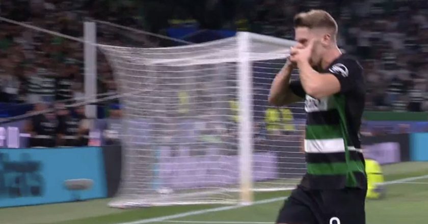 (VÍDEO) O primeiro golo do Sporting na nova edição da Liga dos Campeões