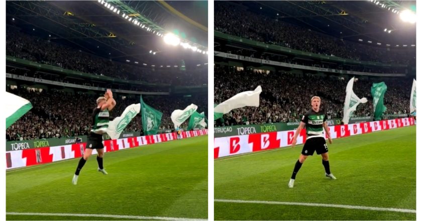 Harder estreia-se a marcar pelo Sporting e festeja à Cristiano Ronaldo (VÍDEO)