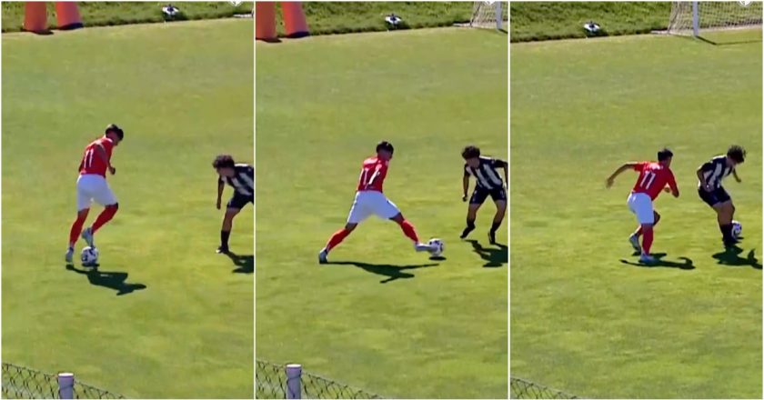 Juvenil do Benfica dá show com finta que deixa qualquer um de boca aberta