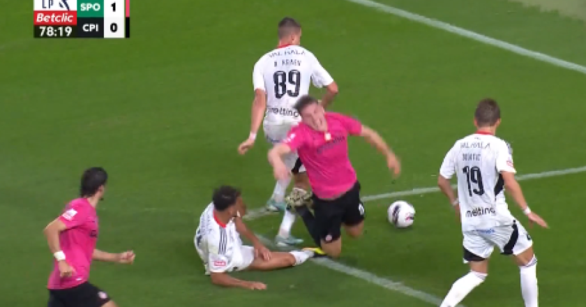 Bem assinalado? O penalti assinalado a favor do Sporting! (VÍDEO)