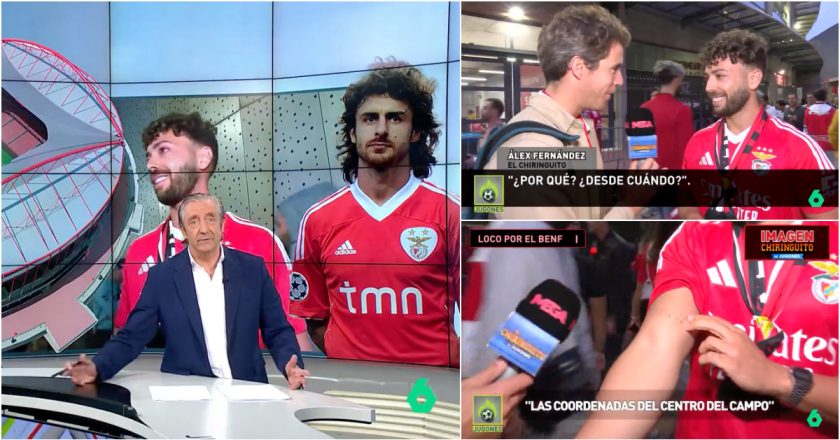 A história do espanhol que veio a Lisboa ver Aimar e acabou apaixonado pelo Benfica… até tatuou as coordenadas do Estádio da Luz