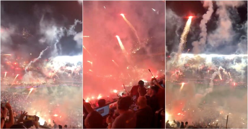 Adeptos do River Plate criaram espetáculo que vai ficar para a história