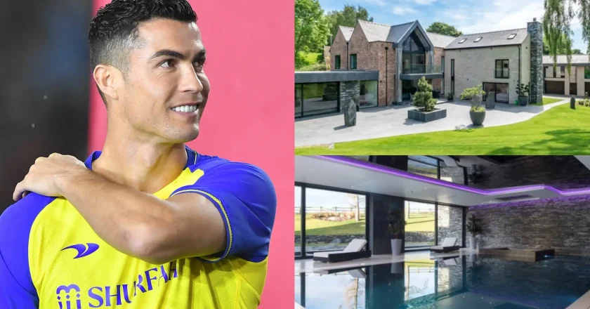 Luxuosa mansão de Ronaldo em Inglaterra à venda