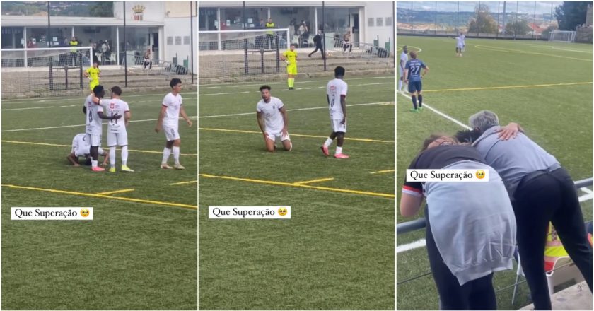 Luto e emoção… jogador marcou em jogo da Taça de Portugal dias após perder a namorada em acidente