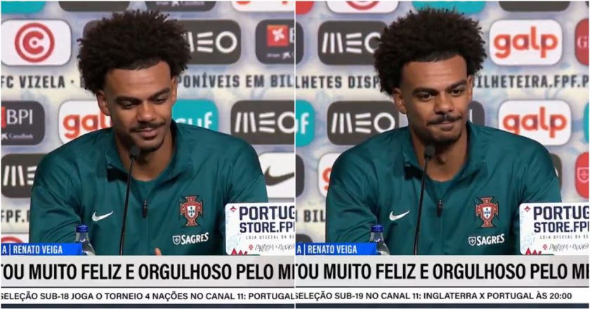 Renato Veiga faz homenagem sentida ao avô falecido na sua primeira conferência de imprensa na Seleção Nacional