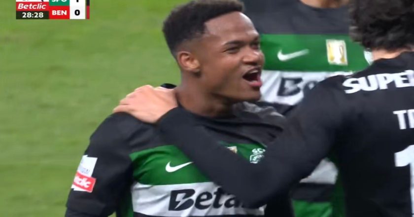 O golo de Catamo que valeu vitória do Sporting sobre o Benfica e de volta o 1º lugar