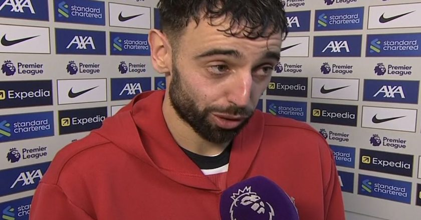 As declarações arrasadoras de Bruno Fernandes após o empate do Manchester United
