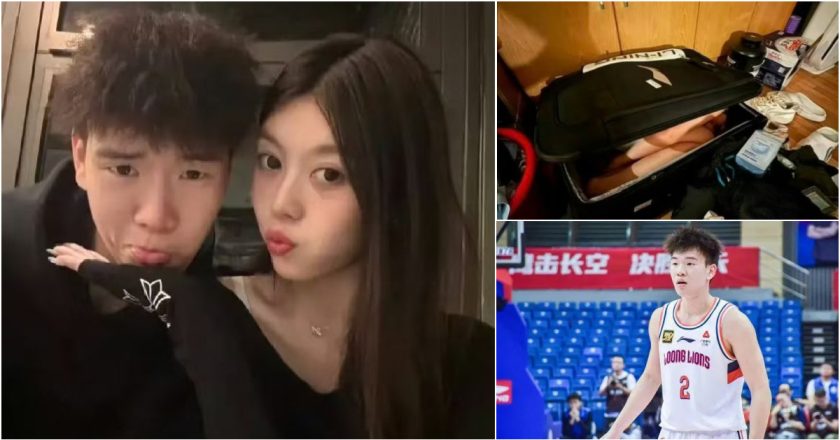 Jogador de basquetebol chinês suspenso por levar namorada escondida em mala para o hotel