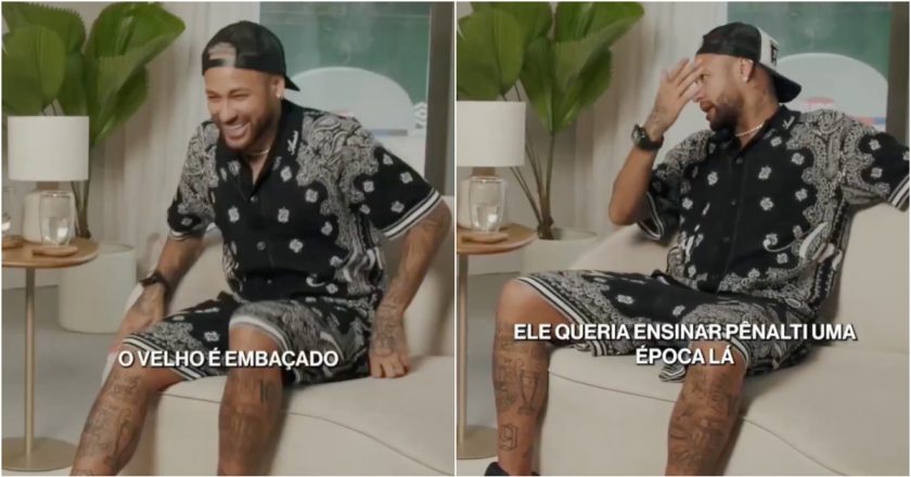 Neymar recorda historia hilariante com Jorge Jesus quando este o queria ensinar a marcar penaltis
