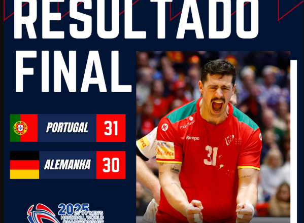 ÚLTIMA HORA: Portugal vence Alemanha e está nas meias-finais do Mundial de andebol