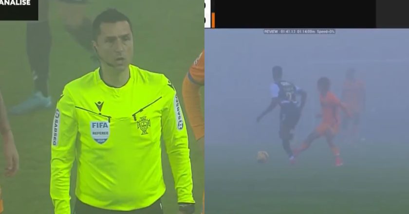 O áudio do VAR da possível expulsão de Rodrigo Mora frente ao Nacional