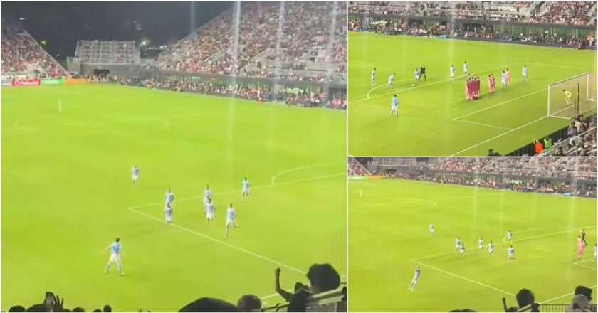 Marcou em jogo contra Messi e festejou à… Ronaldo com o famoso Siii