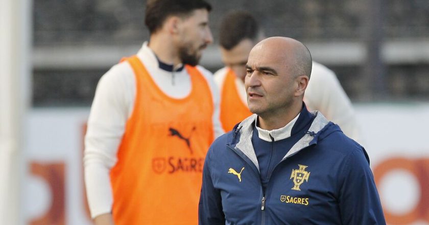 Roberto Martinez RISCOU 2 CRAQUES para o jogo desta tarde frente à Dinamarca