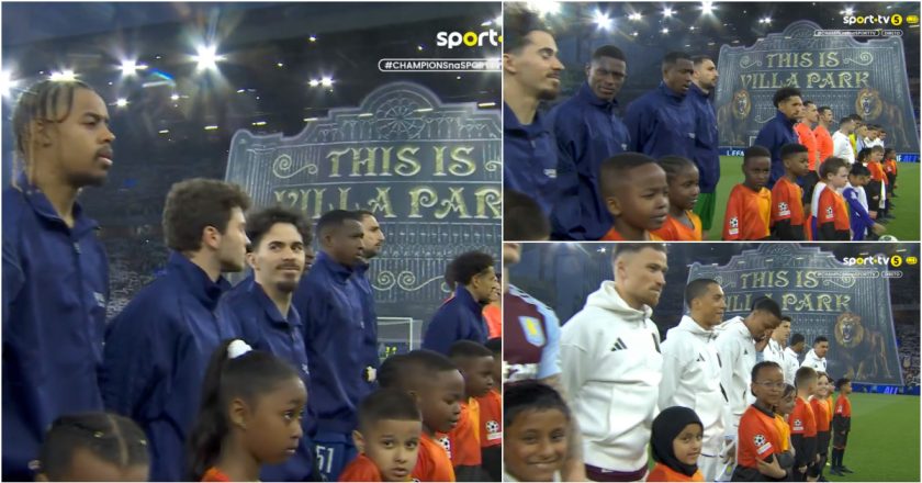FAIL! Ao invés de ser tocado o Hino da Champions no Aston Villa x PSG, tocaram o hino … da Liga Europa