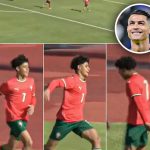 Cristianinho estreia-se a marcar pela seleção e celebrou com o ‘siiii’ do pai (VÍDEO)