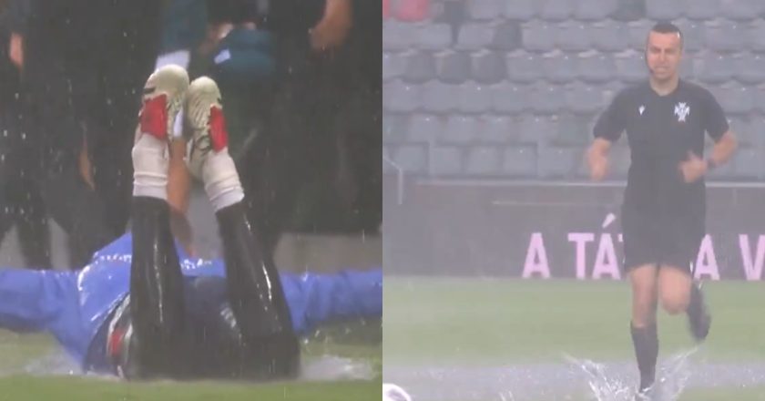 Jogo entre o Rio Ave e o Estrela da Amadora foi adiado e imagens impressionam