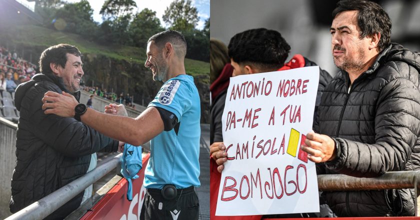 Adepto pediu a camisola ao árbitro António Nobre no jogo entre o Braga e o Santa Clara
