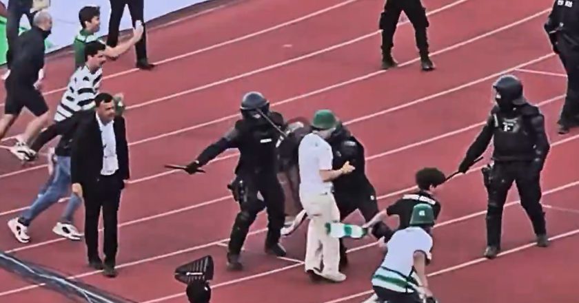 Adeptos do Sporting agredidos à bastonada pela polícia na final da Taça de Portugal (VÍDEO)